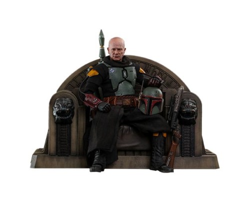 Star-Wars:-The-Mandalorian-Action-Figurka-1/6-Boba-Fett-Repaint-Armor-and-Throne-Special-Edition-30-cm
