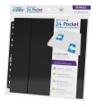 24-Pocket QuadRow Pages Side-Loading (10) - Black Ultimate Guard