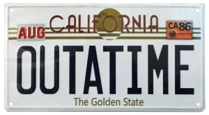 Back To The Future Znak Metalowy Tabliczka ´Outatime´ DeLorean License Plate