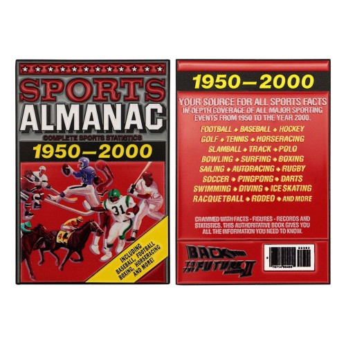 FaNaTtik Back to the Future Ingot Sport Almanac Limited Edition