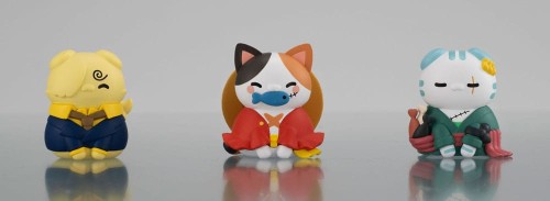 One-Piece-Mega-Cat-Project-Trading-Figurka-3-Pack-Nyan-Piece-Nyan!-Happy-Trio-2024-Limited-Ver.-3-cm