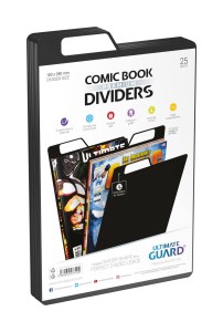 Tekturki Przekładki na Komiksy Ultimate Guard Comic Book Dividers (25 szt) - Black