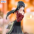 Figurka Rascal Does Not Dream of Bunny Girl Senpai Trio-Try-iT PVC Statuetka Mai Sakurajima Winter Outfit Ver. Furyu 21 cm