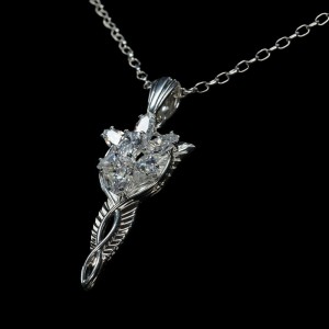 Lord of the Rings Replika 1/1 Wisiorek & Naszyjnik Evenstar (Sterling Silver)