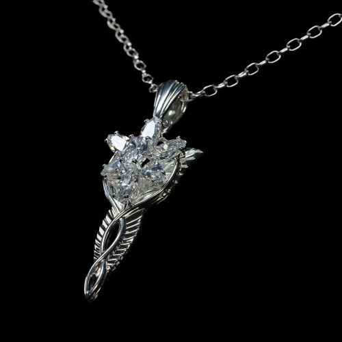 Replika Weta Workshop Lord of the Rings 1/1 Wisiorek & Chain Evenstar (Sterling Silver)
