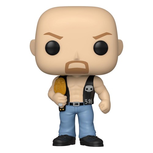 Figurka Funko WWE POP SC Steve Austin w/Belt 9 cm