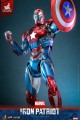 Marvel Comic Diecast Masterpiece 1/6 Iron Patriot Exclusive Figurka Hot Toys 32 cm