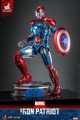 Marvel-Comic-Diecast-Masterpiece-Action-Figurka-1/6-Iron-Patriot-Hot-Toys-Exclusive-32-cm