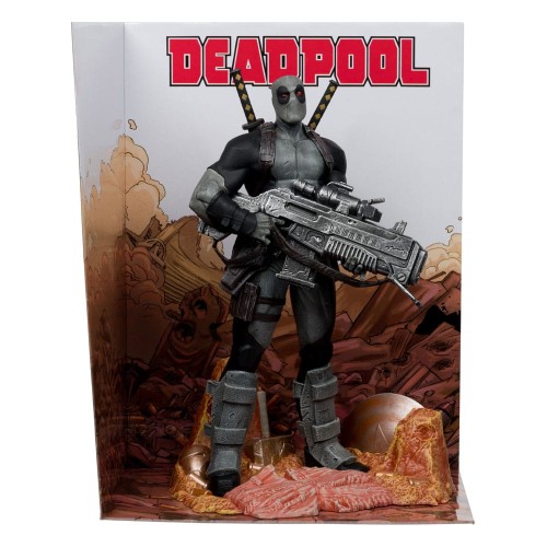 Marvel-Collection-PVC-Statue-1/6-Deadpool-(Deadpool-#1)(Grey-Suit-Chase)-27-cm
