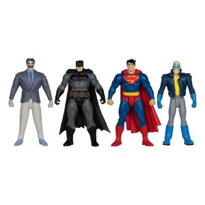 DC Direct Page Punchers Figurki 4-Pack Batman & Son of Batman & Superman & Joker 7 cm