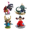 Megahouse One Piece Petitrama PVC Mini Statue Logbox Re Birth Wanokuni Vol. 2 Set 9 cm