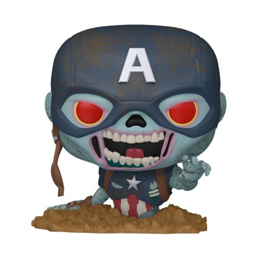 Figurka Funko Marvel Zombies POP Marvel Vinyl Captain America 9 cm