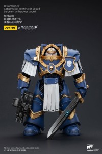 Warhammer The Horus Heresy Action Figurka 1/18 Ultramarines Cataphractii Terminator Squad Sergeant with Power Sword 14 cm      