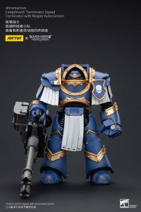 Warhammer The Horus Heresy Action Figurka 1/18 Uitramarines Cataphractii Terminator Squad Terminator with Reaper Autocannon 14 cm      