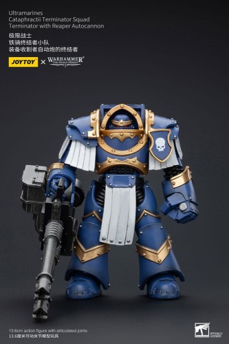 Figurka Joy Toy (CN) Warhammer The Horus Heresy 1/18 Uitramarines Cataphractii Terminator Squad Terminator with Reaper Aut...