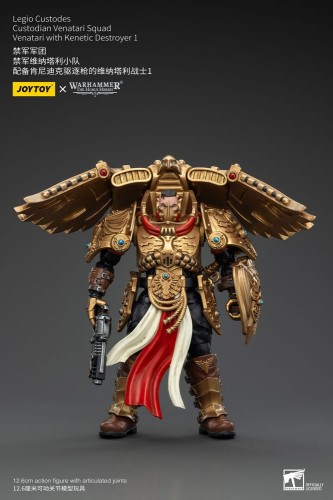 Warhammer-The-Horus-Heresy-Action-Figurka-1/18-Legio-Custodes-Custodian-Venatari-Squad-Venatari-with-Kenetic-Destroyer-1-13-cm