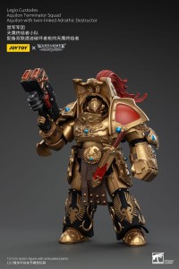 Warhammer The Horus Heresy Action Figurka 1/18 Legio Custodes Aquilon Terminator Squad Aquilon with twin-linked Adrathic Destructor 14 cm        