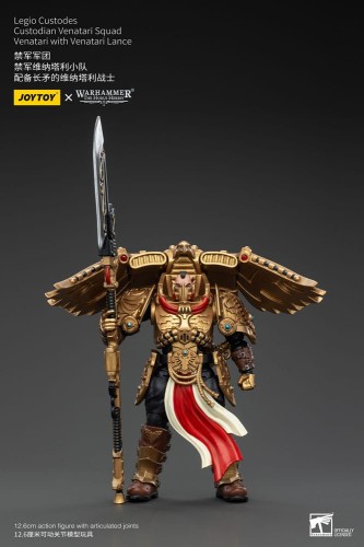 Warhammer-The-Horus-Heresy-Action-Figurka-1/18-Legio-Custodes-Custodian-Venatari-Squad-Venatari-with-Venatari-Lance-13-cm