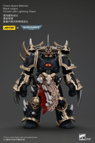 Figurka Joy Toy (CN) Warhammer 40k Chaos Space Marines Black Legion Chosen with Lightning Claws 20 cm