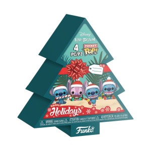 4-pack Mini Figurki Lilo i Stitch Zestaw Świąteczny