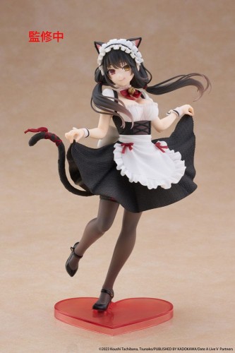 Taito Prize Date A Live V Coreful PVC Statue Kurumi Tokisaki Cat Ear Maid Ver. 18 cm