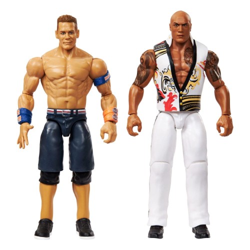 Mattel WWE Main Event Showdown Action Figurkas The Rock Final Boss vs John Cena 2-Pack 15 cm