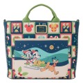 Torba Loungefly Disney by Canvas Mickey and Minnie Holiday