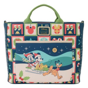 Disney by Loungefly Canvas Torba Mickey and Minnie Holiday