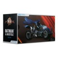 The Flash DC Multiverse Vehicle Batcycle with Batman McFarlane Toys