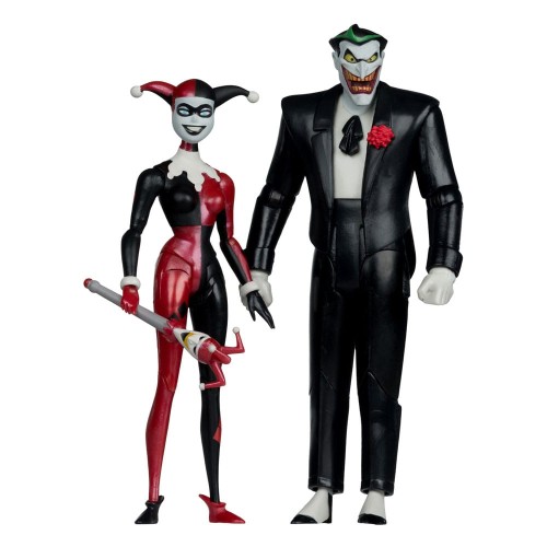 Batman-The-Animated-Series-DC-Direct-Action-Figurkas-Harley-Quinn--The-Joker-Mad-Love-Gold-Label-18-cm
