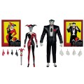 Batman-The-Animated-Series-DC-Direct-Action-Figurkas-Harley-Quinn--The-Joker-Mad-Love-Gold-Label-18-cm