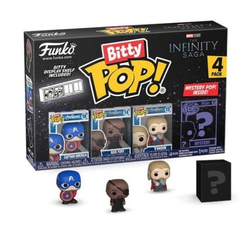 Marvel-Bitty-POP!-Vinyl-Figurka-4-Pack-Captain-America-2,5-cm