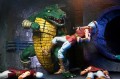 Teenage Mutant Ninja Turtles Leatherhead Figurka NECA 21 cm
