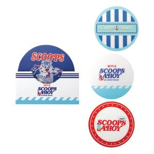 Podkładki Stranger Things Scoops Ahoy 4-pack 9,5 cm