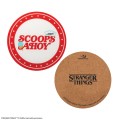 Cinereplicas Podkładki Stranger Things Scoops Ahoy 4-pack 9,5 cm