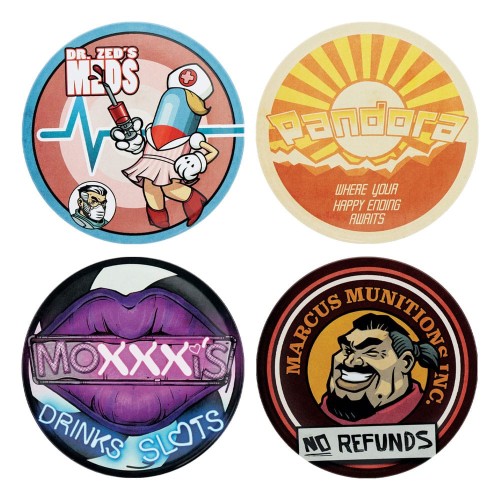 Podkładki FaNaTtik Borderlands 4-pack