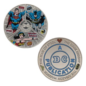 Moneta Kolekcjonerska DC Comics Wonder Woman Superman Batman 38 mm