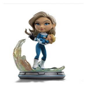 Figurka Iron Studios Invisible Woman i Franklin 15 cm