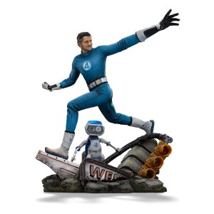 Statua Iron Studios Fantastic Four Mr. Fantastic i H.E.R.B.I.E 26 cm