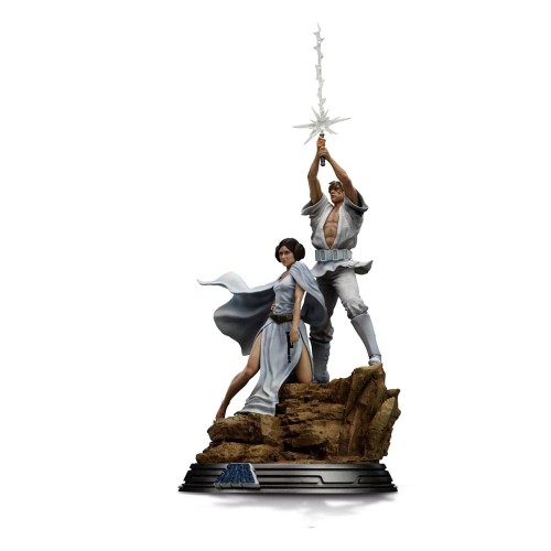 Figurka Iron Studios Luke i Leia Star Wars 41 cm