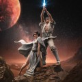 Iron Studios Figurka Luke i Leia Star Wars 41 cm