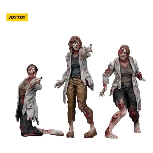 Figurka Joy Toy (CN) Zombie Dark Source 3-Pack Naukowcy 8 cm