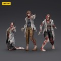 Figurka Joy Toy (CN) Zombie Dark Source 3-Pack Naukowcy 8 cm
