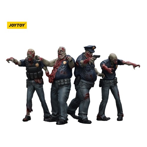 Figurka Joy Toy (CN) Zombie Dark Source 4-Pack Police 8 cm