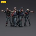 Joy Toy (CN) Zombie Dark Source 4-Pack Police Figurka 8 cm