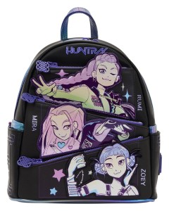 Plecak Mini K-Popowe Łowczynie Demonów KPop Huntrix 28 cm Loungefly