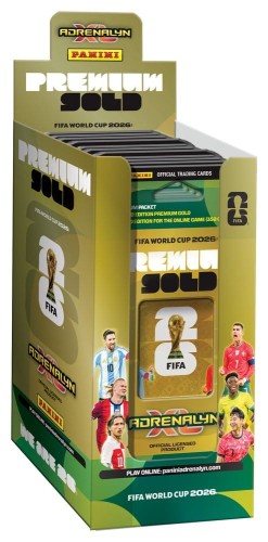 Zestaw Panini Kart FIFA World Cup 2026 Premium Gold Box 10 sztuk